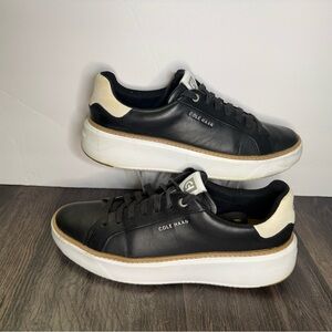 🔥Cole Haan GrandPro TopSpin Women's Sneakers black/white trim W22706 Size 9 B